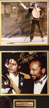 Load image into Gallery viewer, MICHAEL JACKSON &amp; QUINCY JONES Signed Photos &amp; Album LP Display
