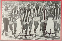 Load image into Gallery viewer, DARREL BALDOCK &amp; ALLAN JEANS Signed “1966 Premiers&quot; Photo &amp; Poster Display
