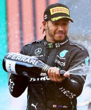 Load image into Gallery viewer, MICHAEL SCHUMACHER, LEWIS HAMILTON, SEBASTIAN VETTEL &amp; MAX VERSTAPPEN Signed F1 DVAG &amp; Podium Caps
