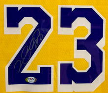 Load image into Gallery viewer, LEBRON JAMES Signed Lakers Jersey Display
