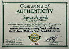 Load image into Gallery viewer, FRIENDS - Matthew PERRY, Matt LEBLANC, David SCHWIMMER, Jennifer ANISTON, Courteney COX &amp; Lisa KUDROW Signed Photo Collage Display

