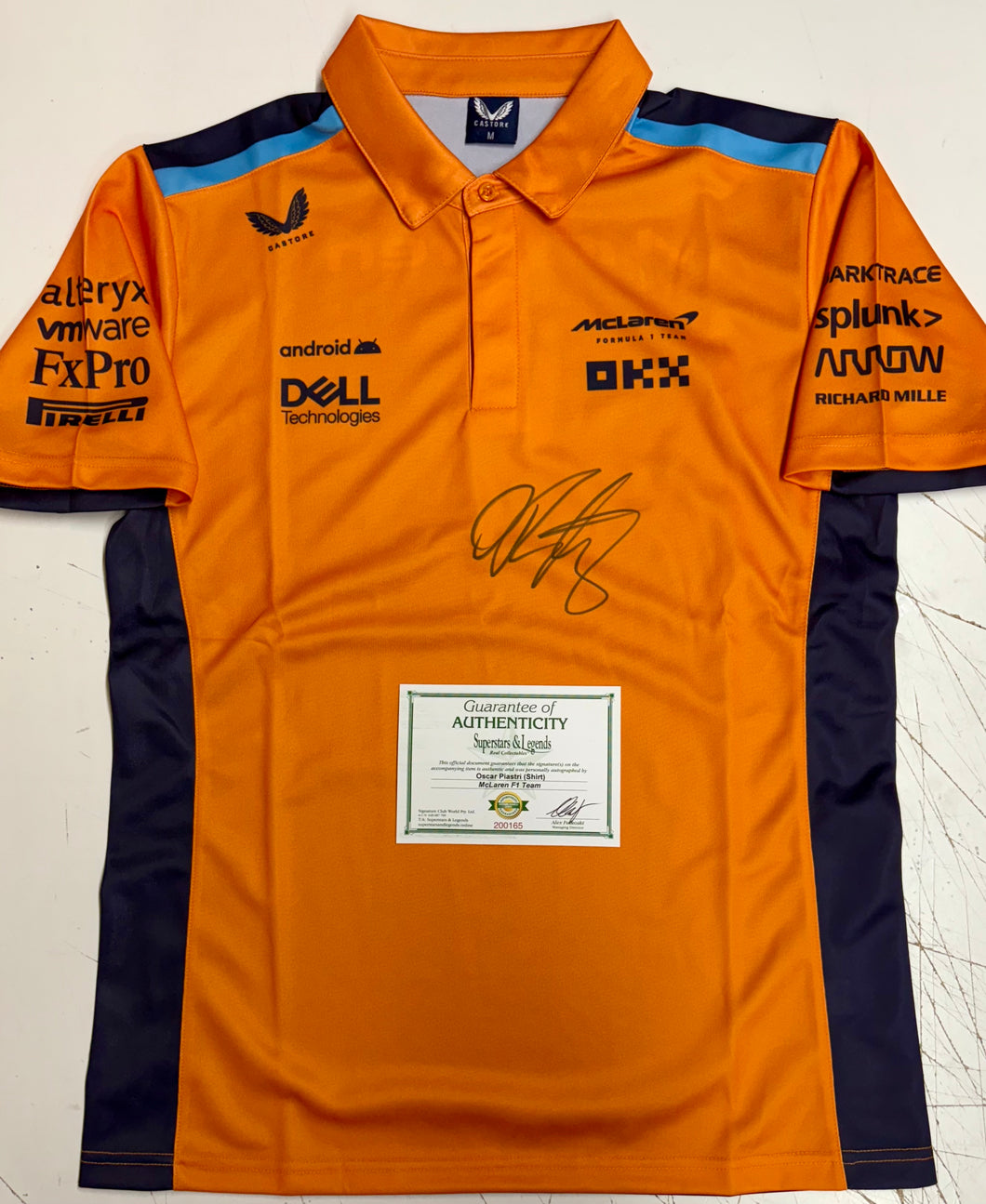 OSCAR PIASTRI Signed F1 McLaren Team Shirt