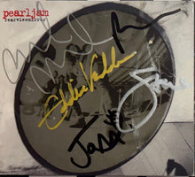 Load image into Gallery viewer, PEARL JAM - Eddie Vedder, Jeff Ament, Stone Gossard, Mike McCready &amp; Dave Krusen Signed CD &amp; Vinyl LP Display
