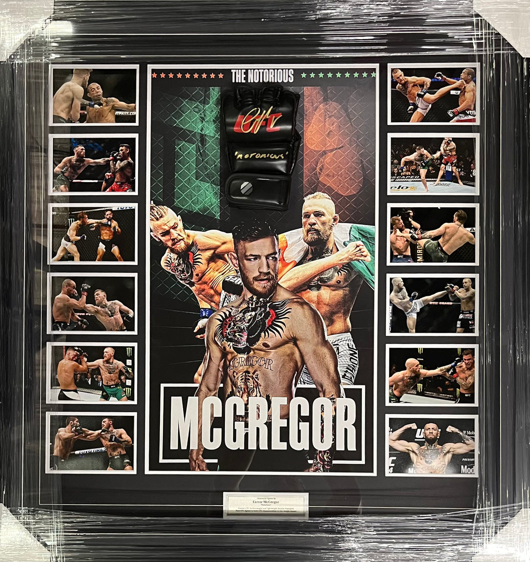 CONOR McGREGOR Signed UFC Glove Display