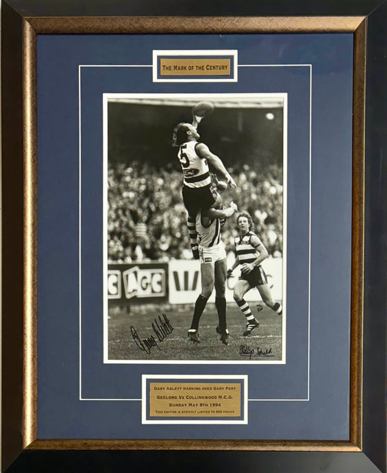 Gary Ablett Snr signed photo display