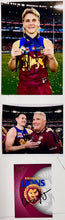 Load image into Gallery viewer, LACHIE NEALE, WILL ASHCROFT, DAYNE ZORKO, HARRIS ANDREWS, KAI LOHMANN &amp; CHRIS FAGAN “2024 Premiers” Signed Photo Collage Display
