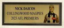 Load image into Gallery viewer, NICK DAICOS “2023 Premiers” Signed Collingwood Jumper Display
