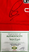 Load image into Gallery viewer, LEWIS HAMILTON Signed F1 Scuderia Ferrari Shirt2
