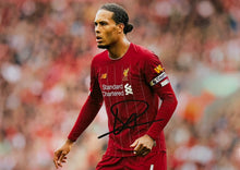 Load image into Gallery viewer, VIRGIL VAN DIJK &amp; JURGEN KLOPP Signed Liverpool Photos Collage Display
