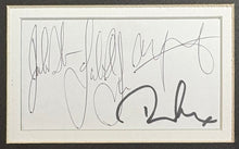 Load image into Gallery viewer, LED ZEPPELIN - ROBERT PLANT, JIMMY PAGE, JOHN PAUL JONES &amp; JOHN BONHAM Signed Card &amp; Albums Collage Display
