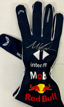 Load image into Gallery viewer, MAX VERSTAPPEN Signed F1 Red Bull Racing Glove &amp; Championship Print Display
