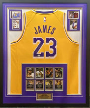 Load image into Gallery viewer, LEBRON JAMES Signed Lakers Jersey Display
