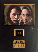 Load image into Gallery viewer, ONCE UPON A TIME IN AMERICA - ROBERT DE NIRO &amp; JAMES WOODS Signed Photo &amp; Film Cell Collage Displa
