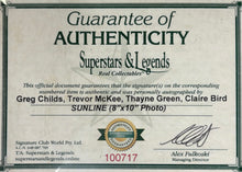 Load image into Gallery viewer, SUNLINE - Greg Childs, Trevor McKee, Thayne Green &amp; Claire Bird Signed Photo Display
