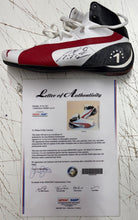 Load image into Gallery viewer, MICHAEL SCHUMACHER “Scuderia Ferrari” Signed Boot &amp; Championship Print Display1
