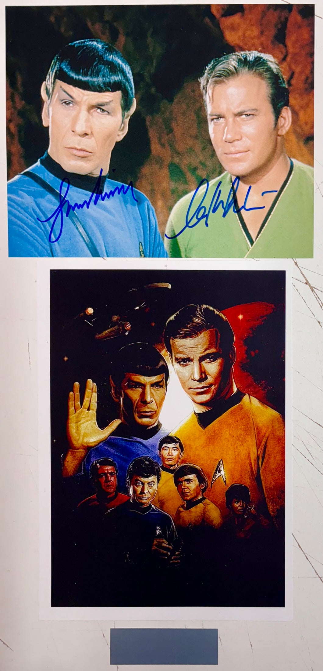 STAR TREK: The Original Series - William Shatner & Leonard Nimoy Signed Photo Collage Display