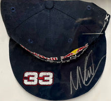 Load image into Gallery viewer, MAX VERSTAPPEN Signed F1 Red Bull Racing Cap &amp; Championship Print Display
