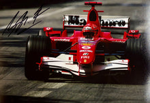 Load image into Gallery viewer, MICHAEL SCHUMACHER Signed Scuderia Ferrari Photo Collage Display
