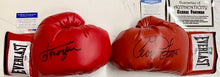Load image into Gallery viewer, JOE FRAZIER &amp; GEORGE FOREMAN Signed Boxing Gloves
