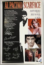 Load image into Gallery viewer, SCARFACE -13 Cast Members Signed Movie Poster &amp; Photos Display
