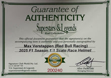 Load image into Gallery viewer, MAX VERSTAPPEN Signed 2025 F1 Helmet
