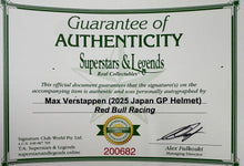 Load image into Gallery viewer, MAX VERSTAPPEN Signed 2025 Japan GP F1 Helmet
