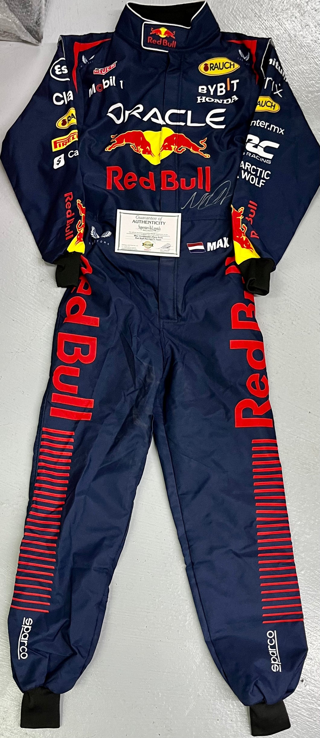 MAX VERSTAPPEN Signed Red Bull F1 Race Suit