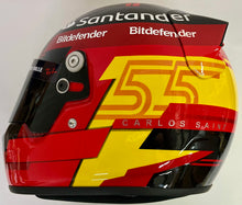 Load image into Gallery viewer, CARLOS SAINZ Signed Scuderia Ferrari F1 Helmet
