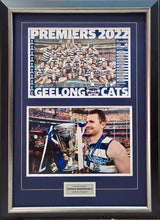 Load image into Gallery viewer, PATRICK DANGERFIELD “2022 AFL Premiers” Signed Photo Collage Display
