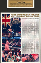 Load image into Gallery viewer, TYSON FURY Signed Boxing Glove &amp; Photo Collage Display
