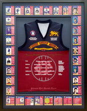 Load image into Gallery viewer, KEVIN MURRAY &amp; GARRY WILSON Signed Fitzroy &quot;Team of the Century&quot; Jumper Display
