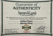 Load image into Gallery viewer, KOSTYA TSZYU Signed Boxing Glove Display
