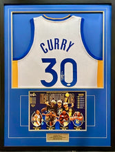Load image into Gallery viewer, STEPHEN CURRY “Golden State Warriors” Signed Jersey Display
