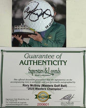 Load image into Gallery viewer, RORY McILROY “2025 Masters Champion” Signed Masters Golf Ball in Display Box
