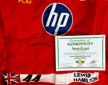Load image into Gallery viewer, LEWIS HAMILTON Signed Scuderia Ferrari F1 Race Suit
