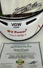 Load image into Gallery viewer, CHARLES LECLERC “Scuderia Ferrari” Signed 2024 Monaco GP F1 Helmet
