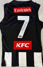 Load image into Gallery viewer, NICK, JOSH &amp; PETER DAICOS Signed Collingwood Jumpers Display

