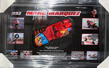 Load image into Gallery viewer, MARC MARQUEZ Signed Racing Glove &amp; Photo Montage Display
