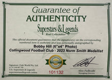 Load image into Gallery viewer, BOBBY HILL “2023 Norm Smith Medallist” Signed Photo Collage Display
