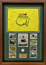 Load image into Gallery viewer, RORY McILROY “2025 Masters Champion” Signed Golf Ball, Flag &amp; Photo Collage Display
