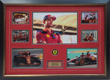 Load image into Gallery viewer, CHARLES LECLERC Signed Scuderia Ferrari Photo Collage Display
