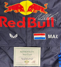 Load image into Gallery viewer, MAX VERSTAPPEN Signed Red Bull F1 Race Suit
