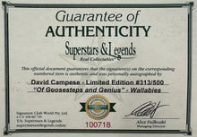 Load image into Gallery viewer, DAVID CAMPESE Signed &quot;Of Goosesteps and Genuis” Print Display
