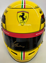 Load image into Gallery viewer, CHARLES LECLERC Signed Scuderia Ferrari 75th Anniversary F1 Race Helmet
