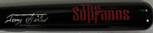 Load image into Gallery viewer, THE SOPRANOS - JAMES GANDOLFINI &amp; CAST Signed Baseball Bat &amp; Photo Collage Display
