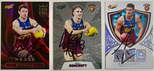 Load image into Gallery viewer, LACHIE NEALE, WILL ASHCROFT &amp; DAYNE ZORKO  “2024 Premiers” Signed Cards &amp; Photo Collage Display
