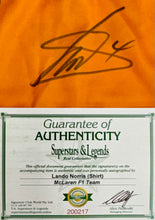 Load image into Gallery viewer, LANDO NORRIS Signed McLaren F1 Team Shirt2
