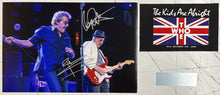 Load image into Gallery viewer, THE WHO - Pete Townshend &amp; Roger Daltrey Signed Photo Collage Display

