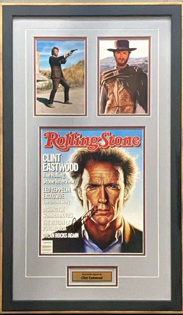 CLINT EASTWOOD Signed Photo Collage Display