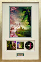Load image into Gallery viewer, WICKED - ARIANA GRANDE &amp; CYNTHIA ERIVO Signed Soundtrack CD &amp; Poster Display
